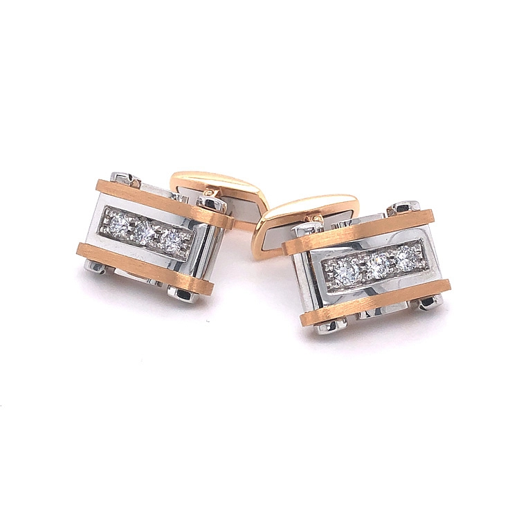 Gold Manschettenknöpfe Zancan Couture Erste EP0015RB