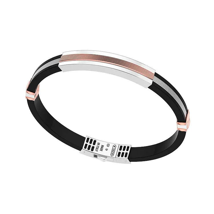 Gold Zancan Armband mit Gummi EB613BR