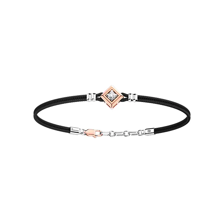 Gold Herrenarmband Zancan mit Diamant