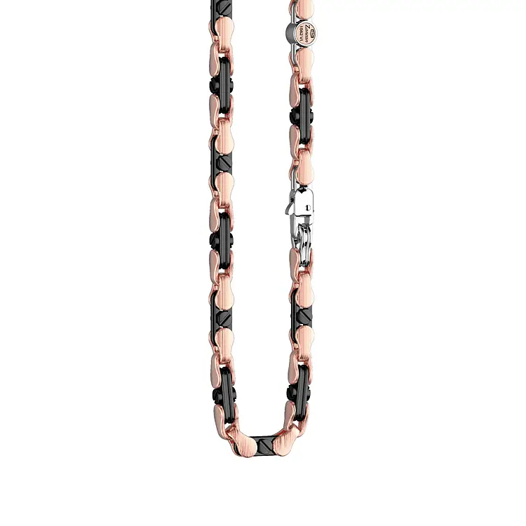 Gold Herrenkette mit Keramik