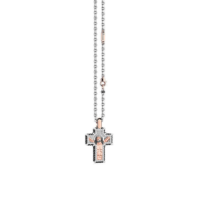 Gold-Anhänger Kreuz Zancan Symbolic EC900BR