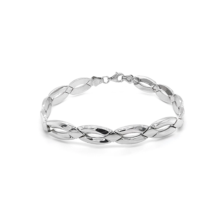Weißgold-Armband