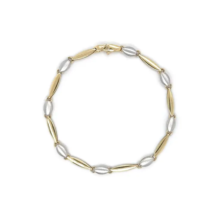 Gold Damenarmband aus kombiniertem Gold