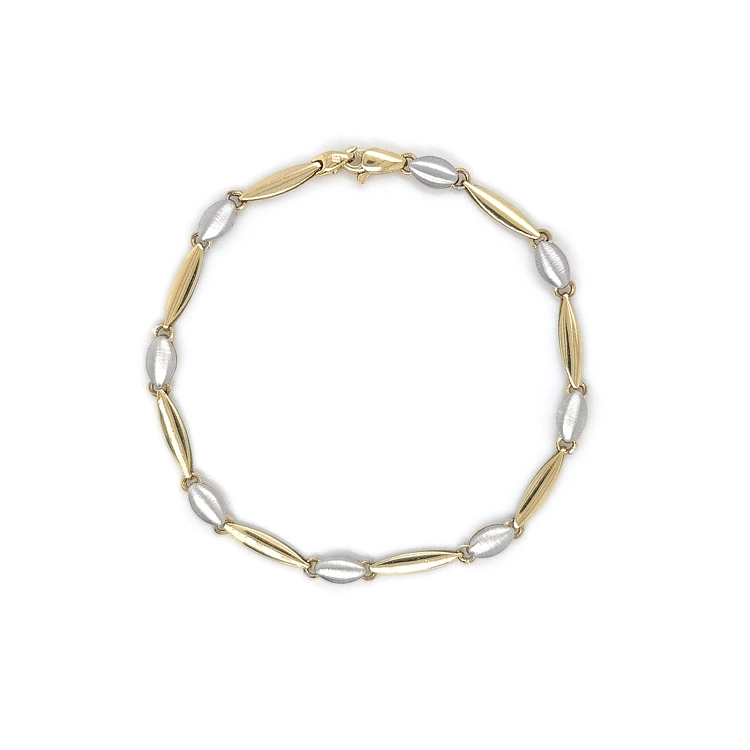 Gold Damenarmband aus kombiniertem Gold