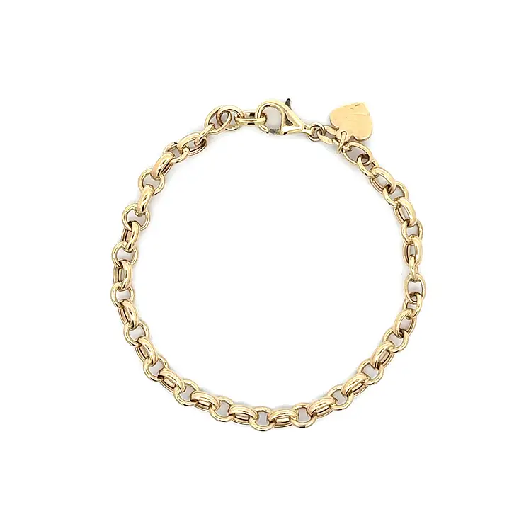 Goldenes Damenarmband mit Herz