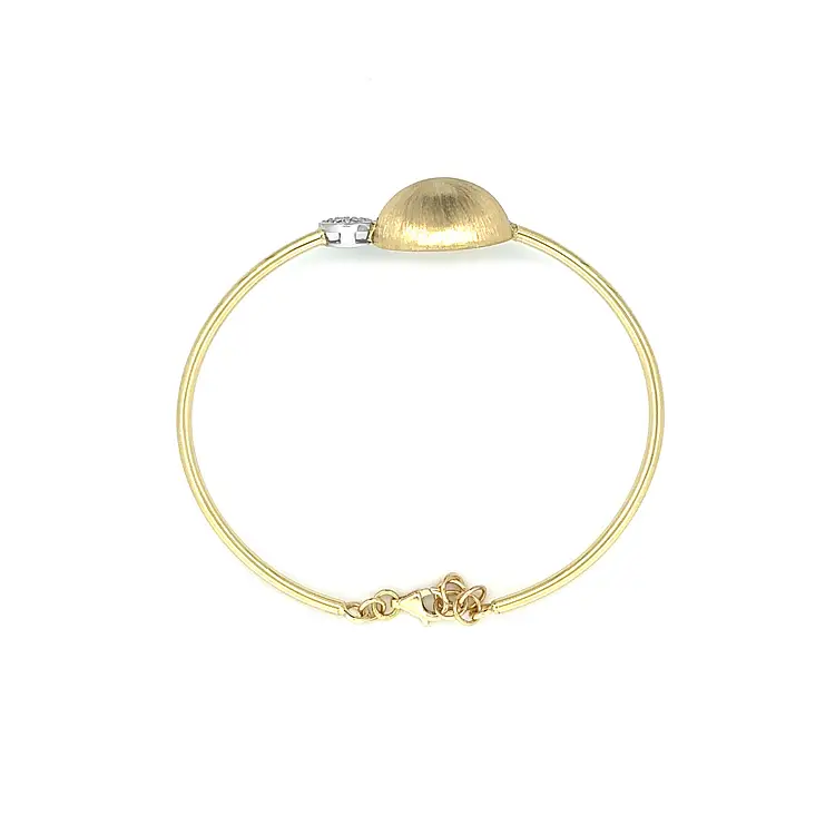 Gold Damenarmband mit Zirkonen