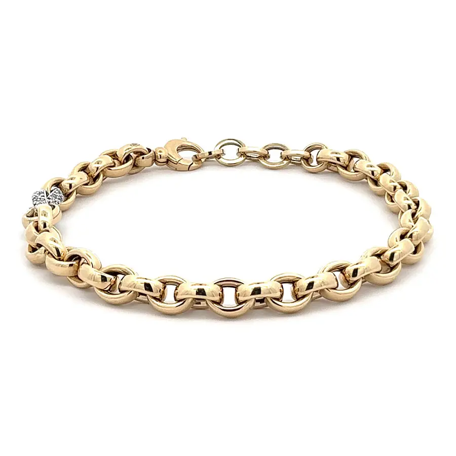 Armband mit Zirkonen in Gold