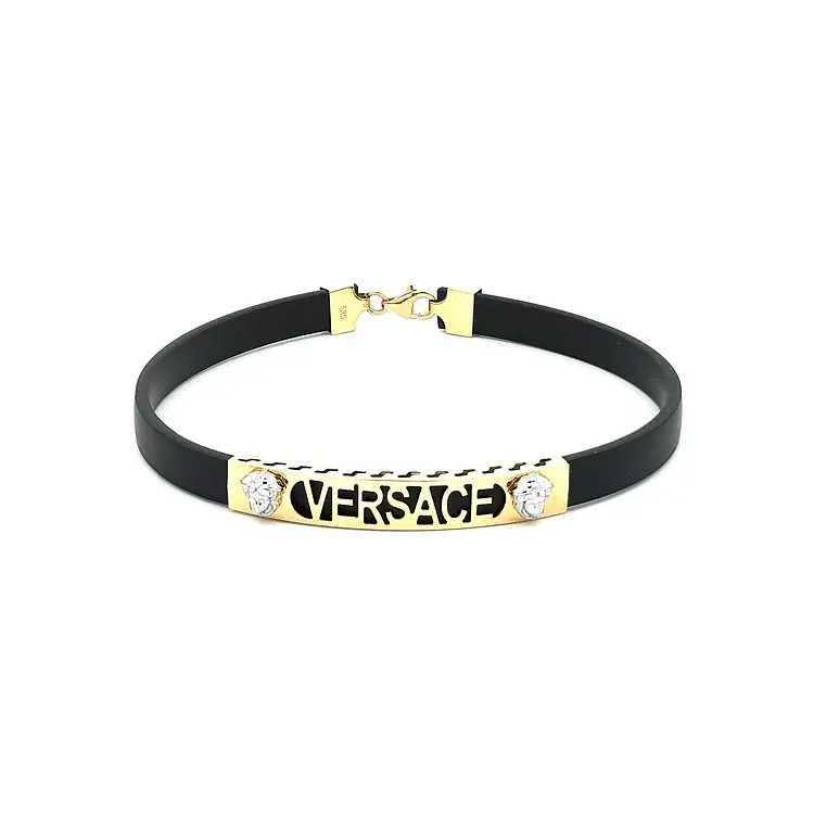 Goldarmband mit Gummi