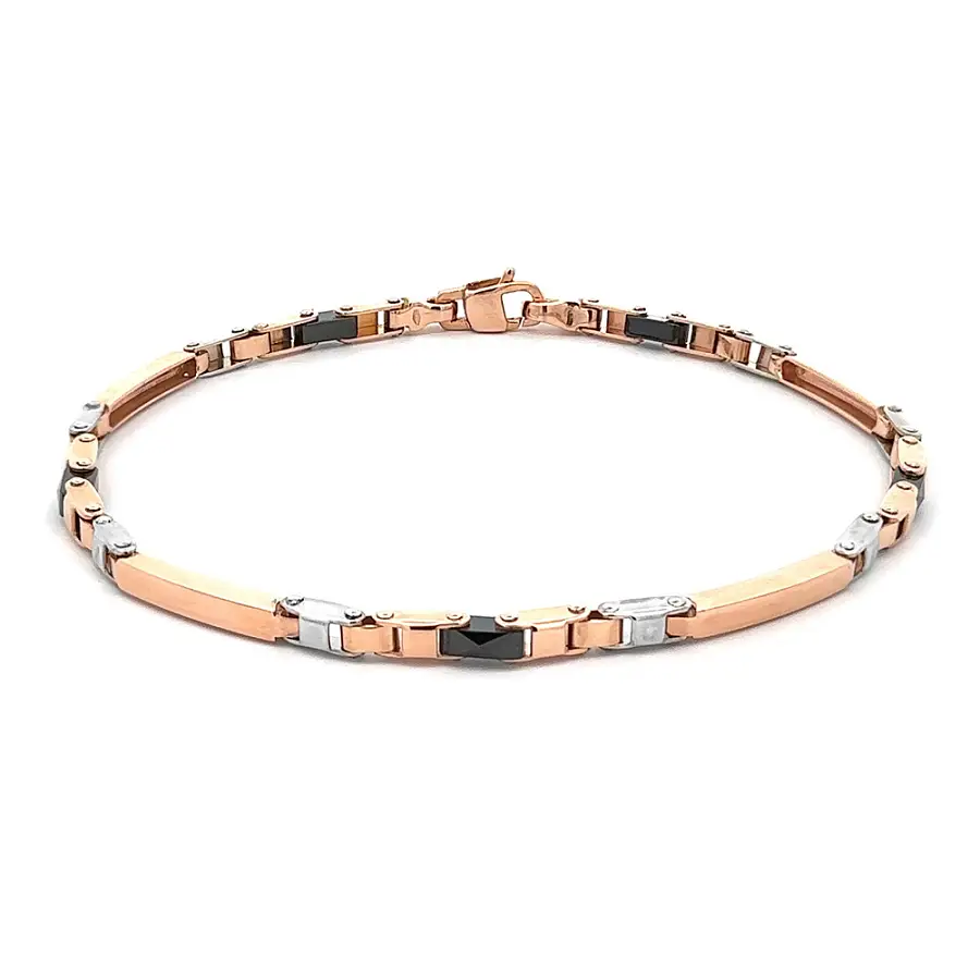 Armband mit Keramik-Kombination Gold