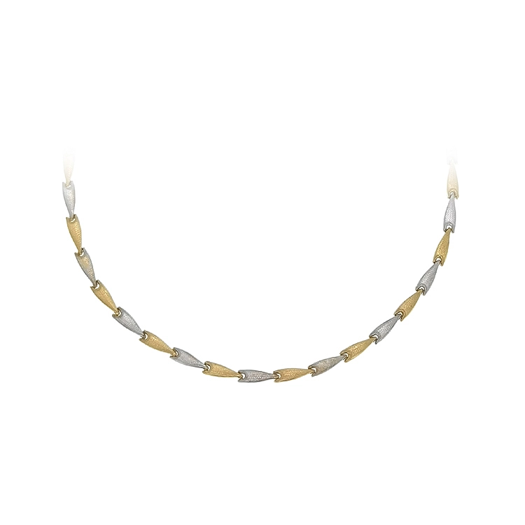 Gold Damenhalskette aus kombiniertem Gold