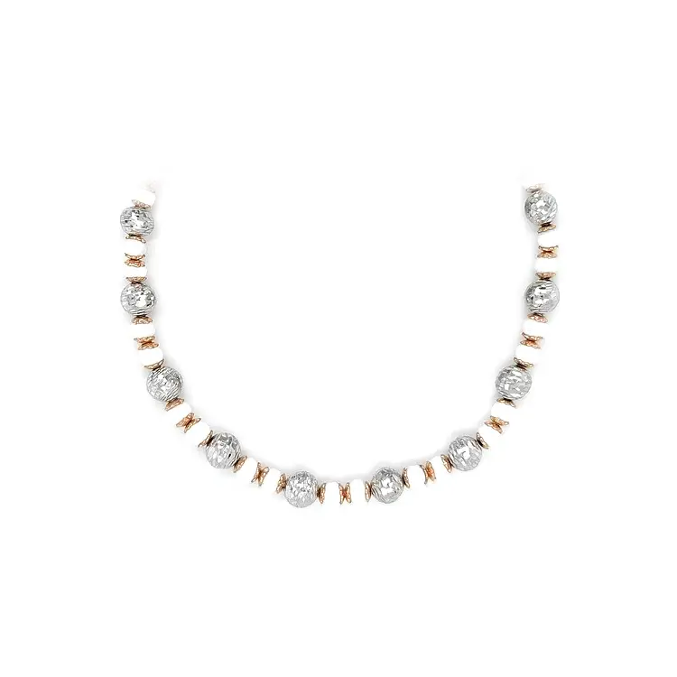 Halskette aus kombiniertem Gold