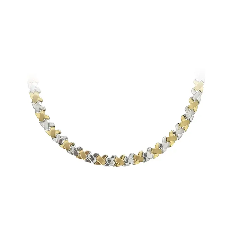 Damen-Halskette aus Kombinationsgold