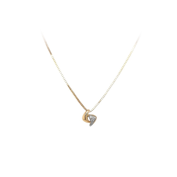 Goldhalskette mit Zirkonen