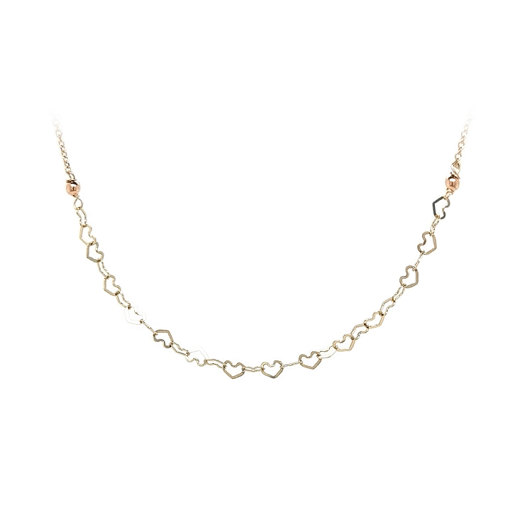 Gold Damen Halskette Herzen