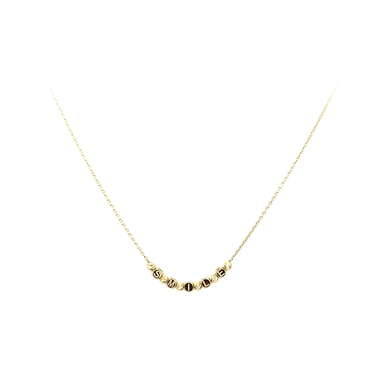 Gold Ladies Smile Halskette