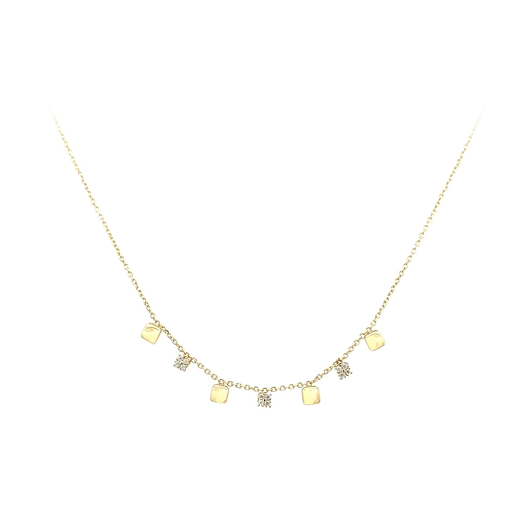 Goldhalskette mit Zirkonen