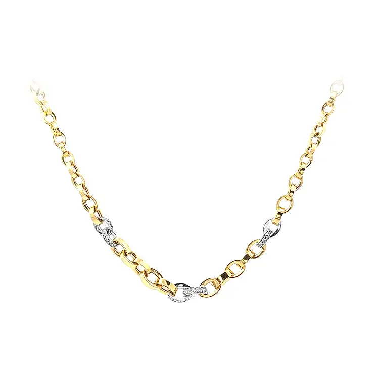 Halskette mit Zirkonen in Gold