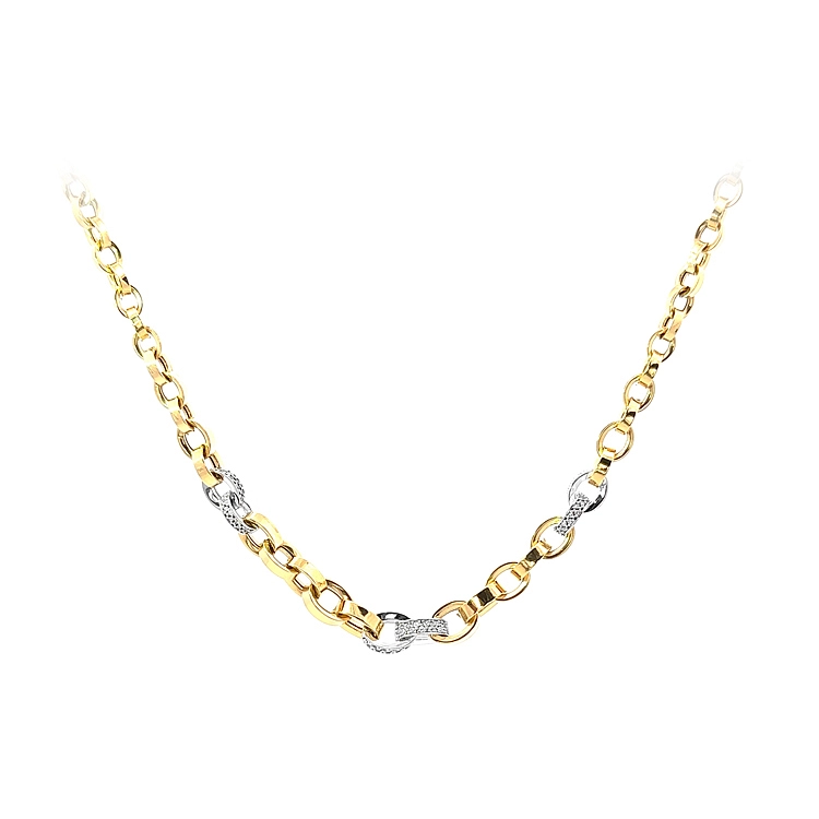 Halskette mit Zirkonen in Gold
