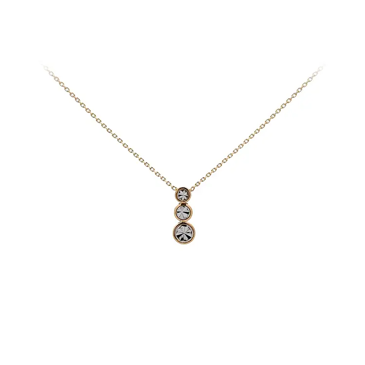 Halskette aus kombiniertem Gold