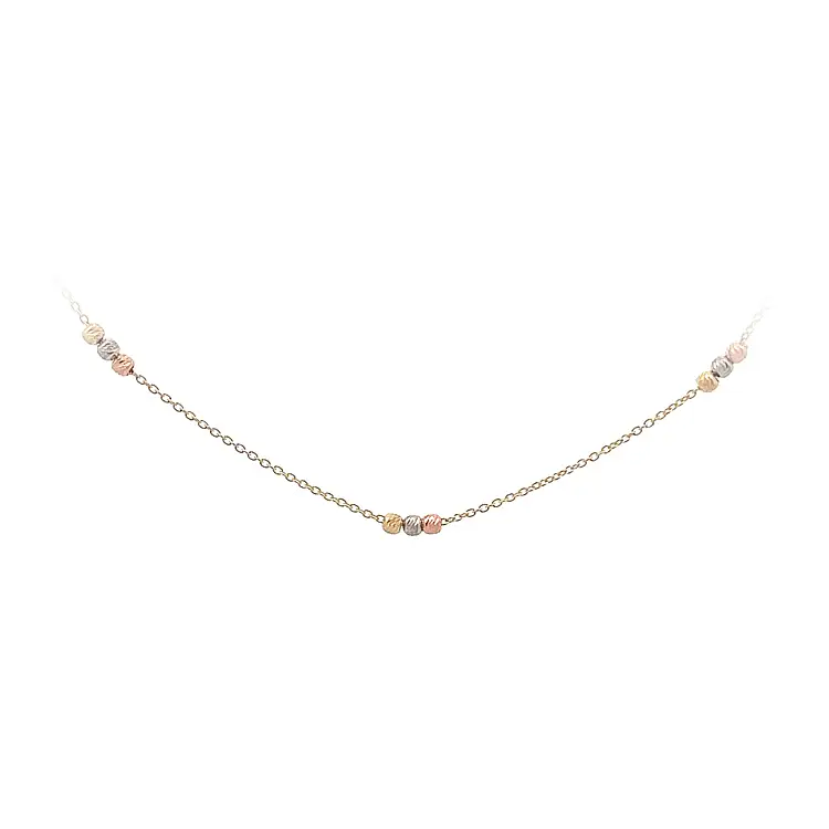 Halskette aus kombiniertem Gold