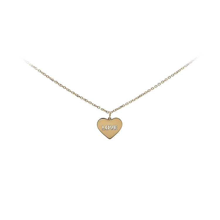 Gold Herz Liebe Halskette