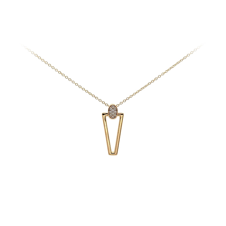 Goldhalskette mit Zirkonen