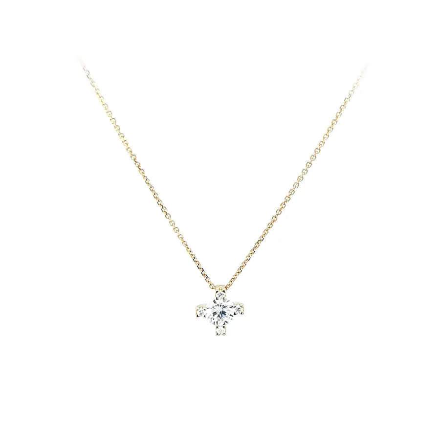 Goldhalskette mit Zirkonen