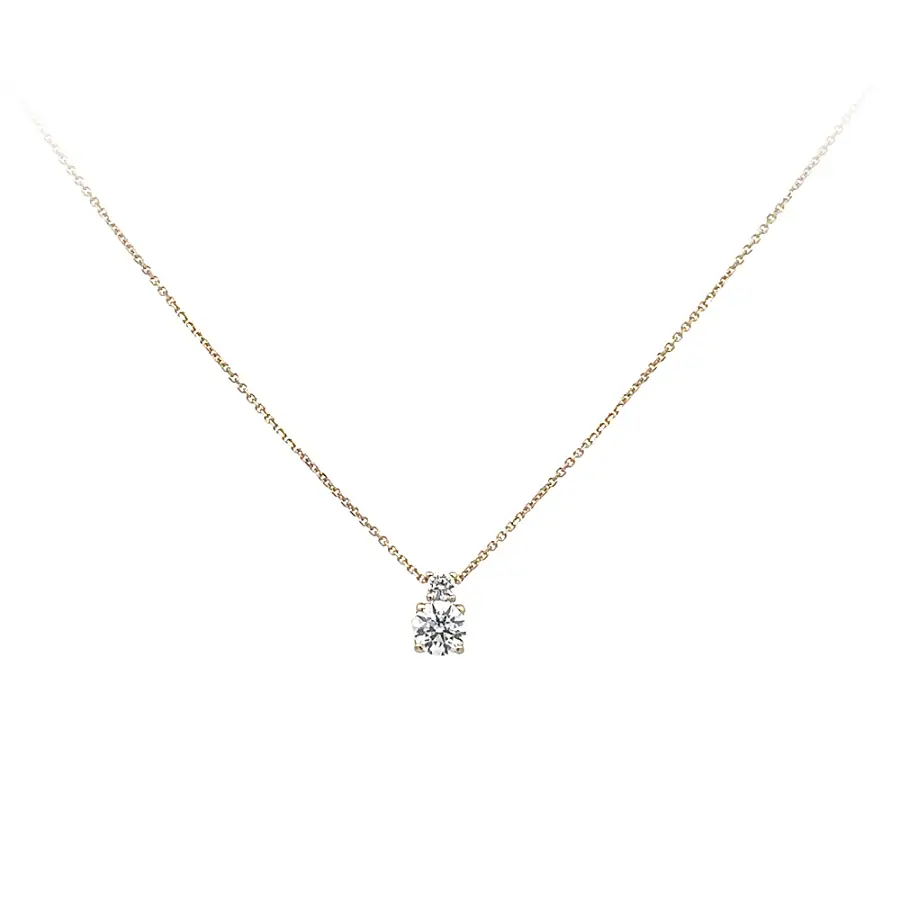 Goldhalskette mit Zirkonen