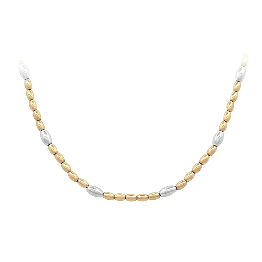 Halskette aus kombiniertem Gold