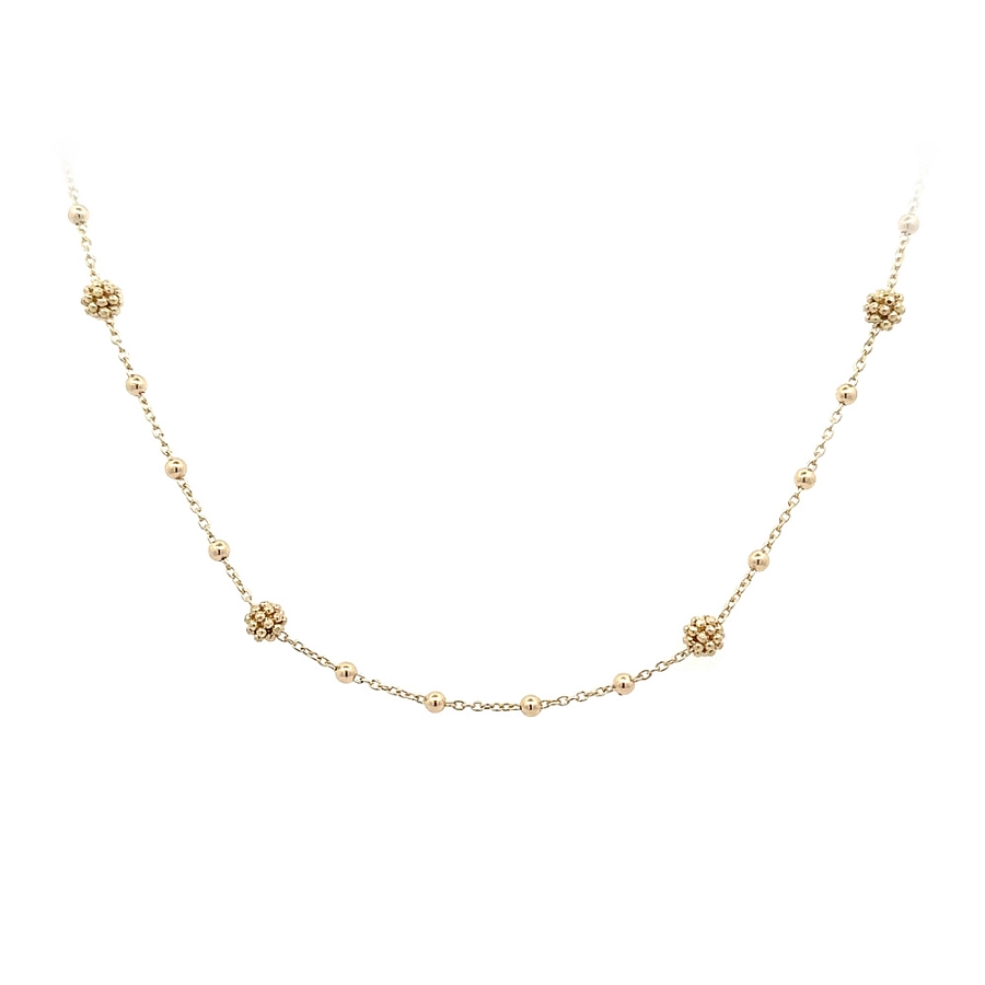 Gold Damen Halskette Perlen