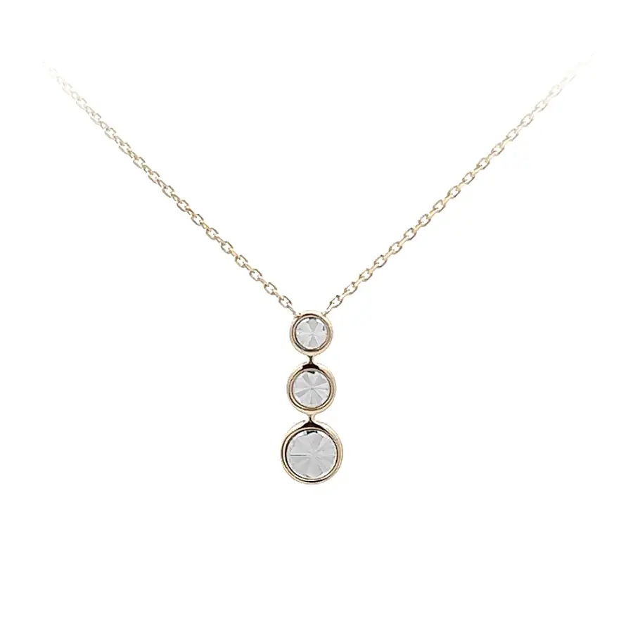 Halskette aus kombiniertem Gold