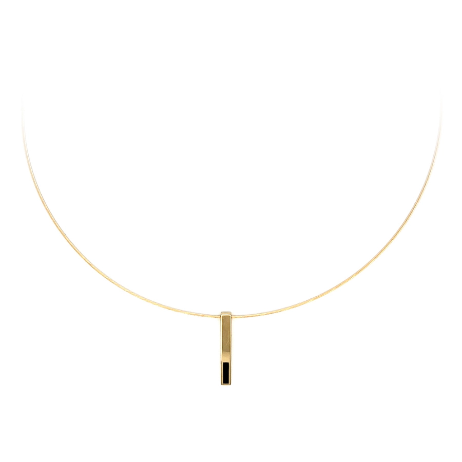 Gold-Halskette mit Emaille