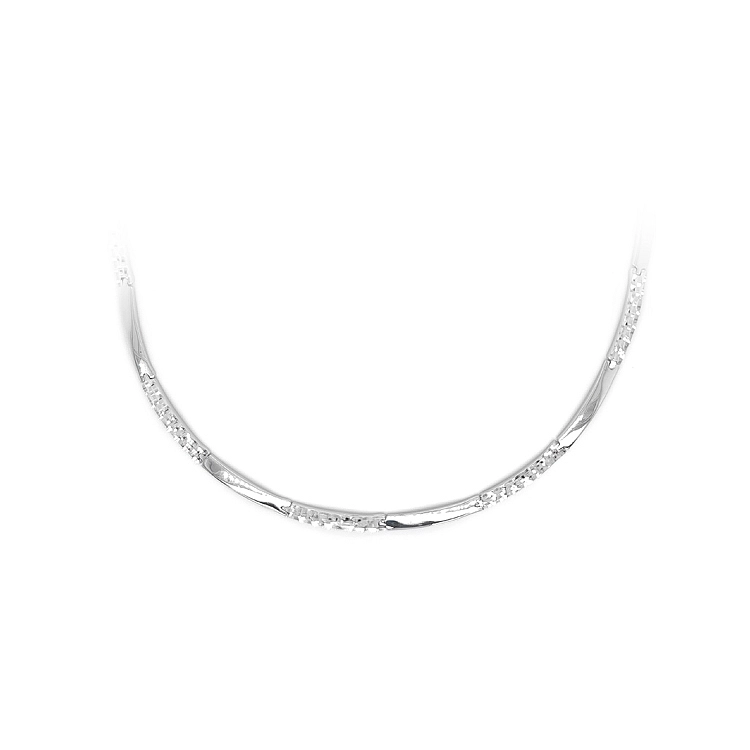 Damen Weißgold Halskette