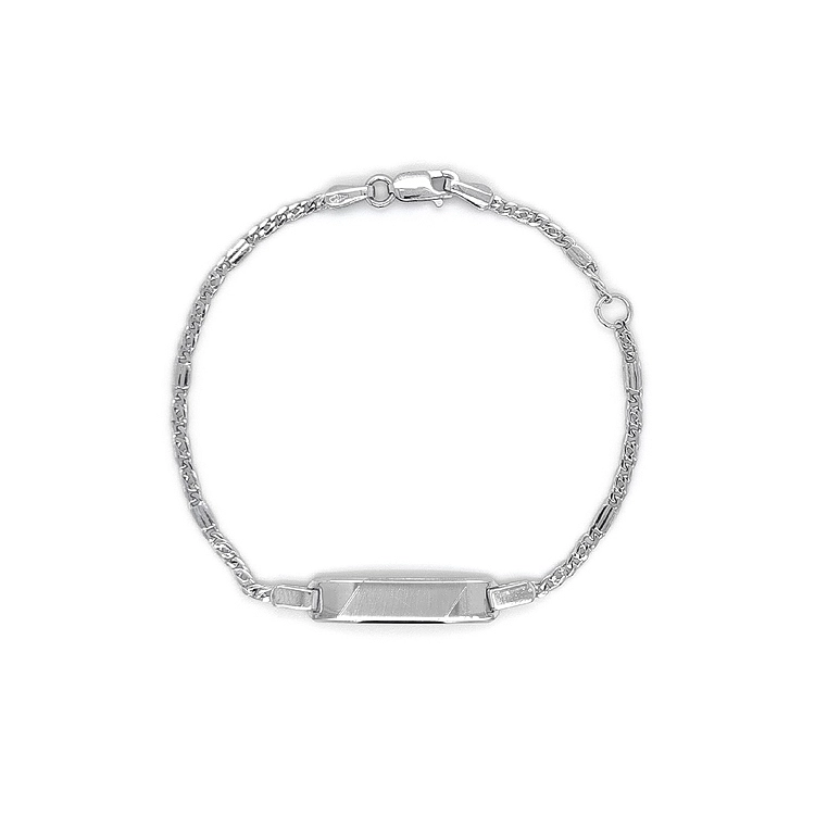 Kinderarmband mit Weißgoldplatte