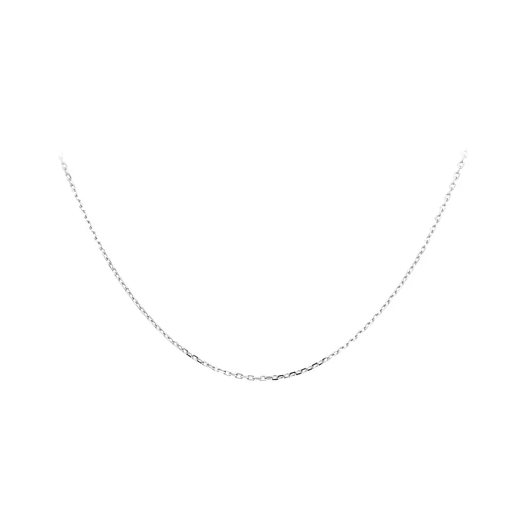 Weißgoldkette Anker