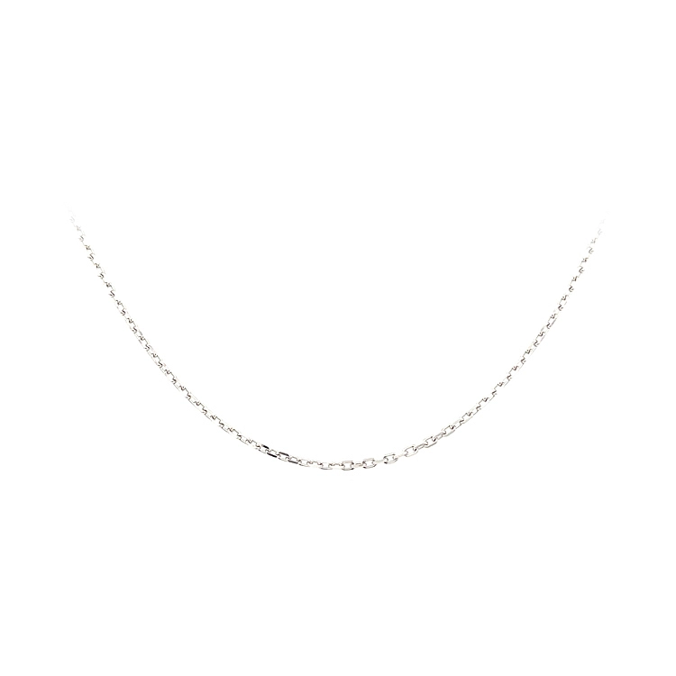 Weißgoldkette Anker