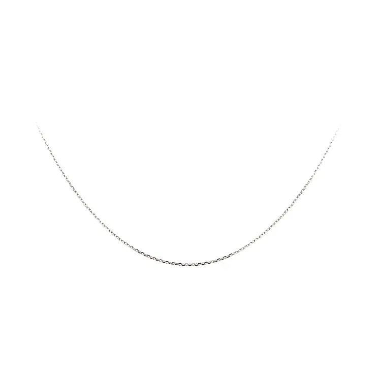 Weißgoldkette Anker