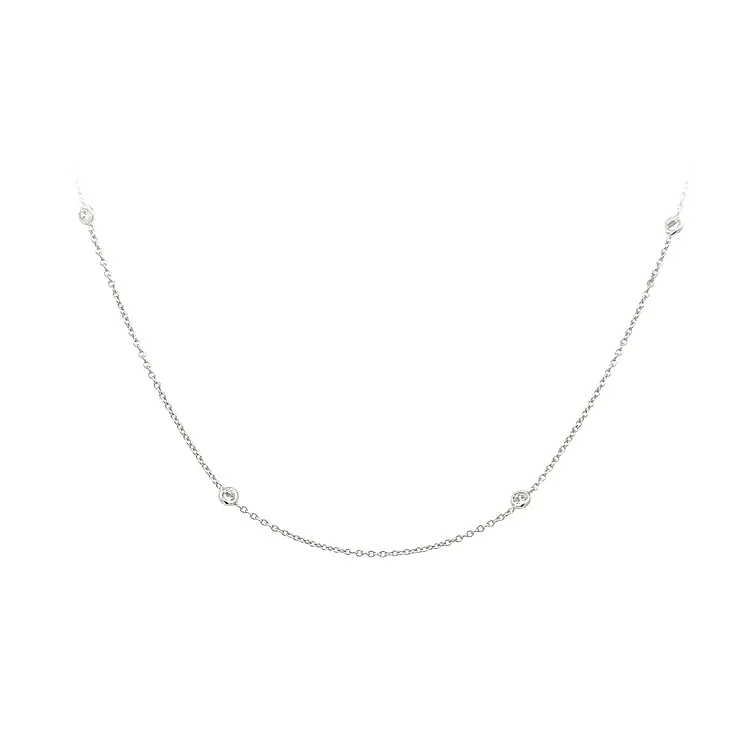 Goldhalskette mit Zirkonen