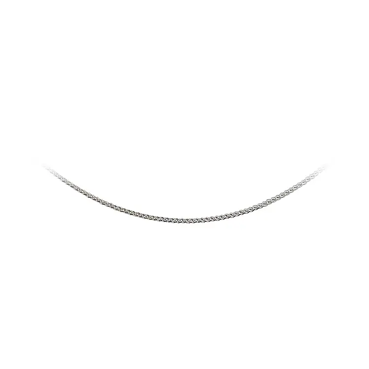 Weißgold Fuchsschwanz Kette