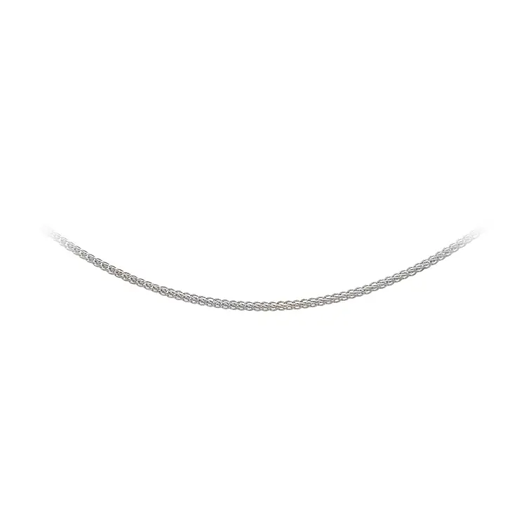 Weißgold Fuchsschwanz Kette