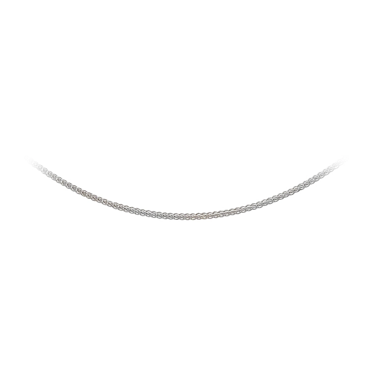 Weißgold Fuchsschwanz Kette