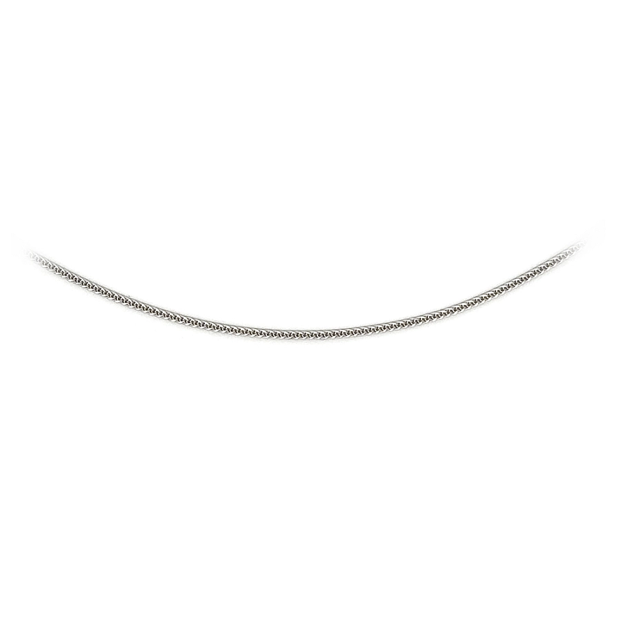 Weißgold Fuchsschwanz Kette