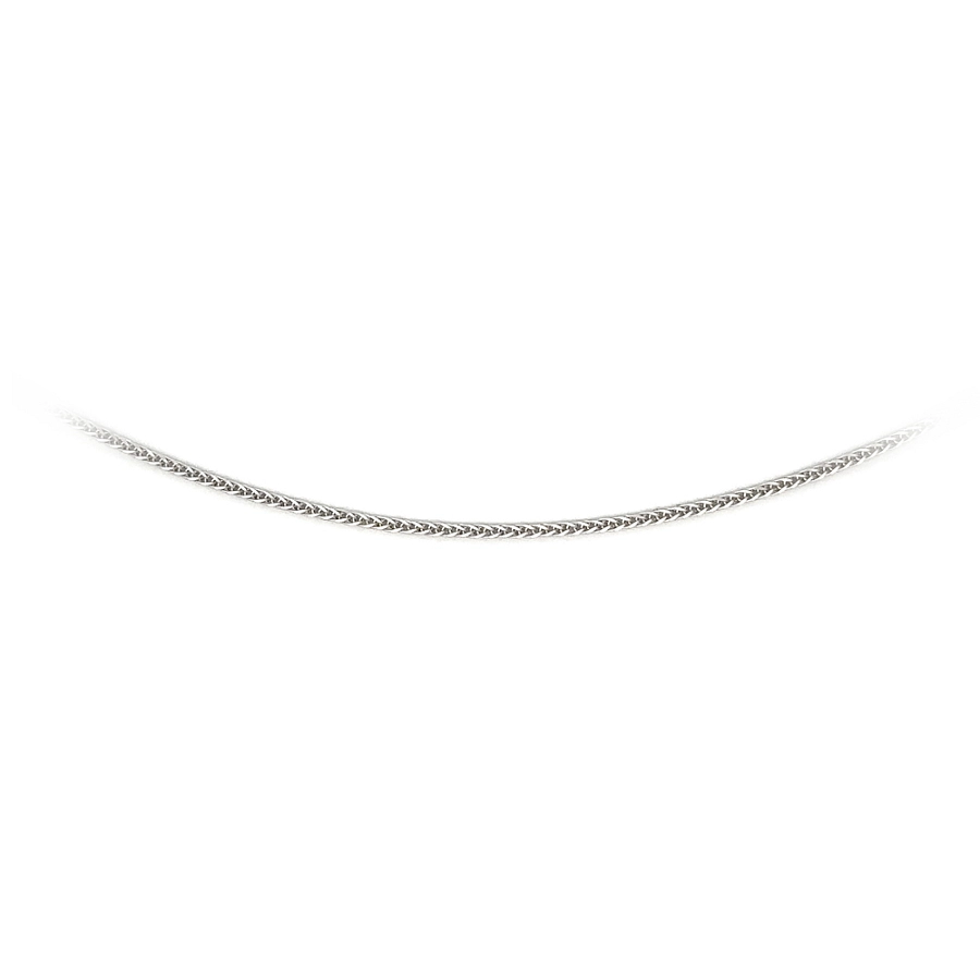 Weißgold Fuchsschwanz Kette