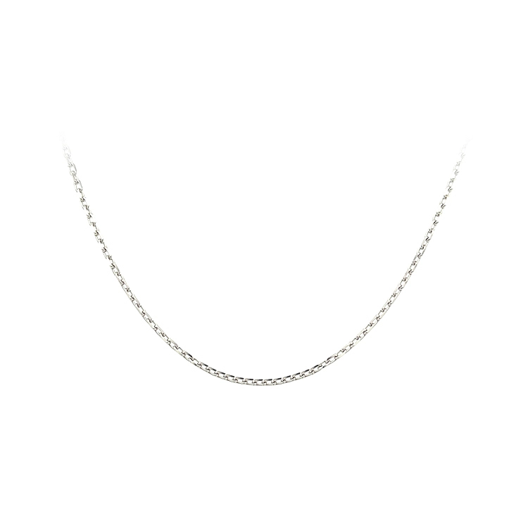Weißgoldkette Anker