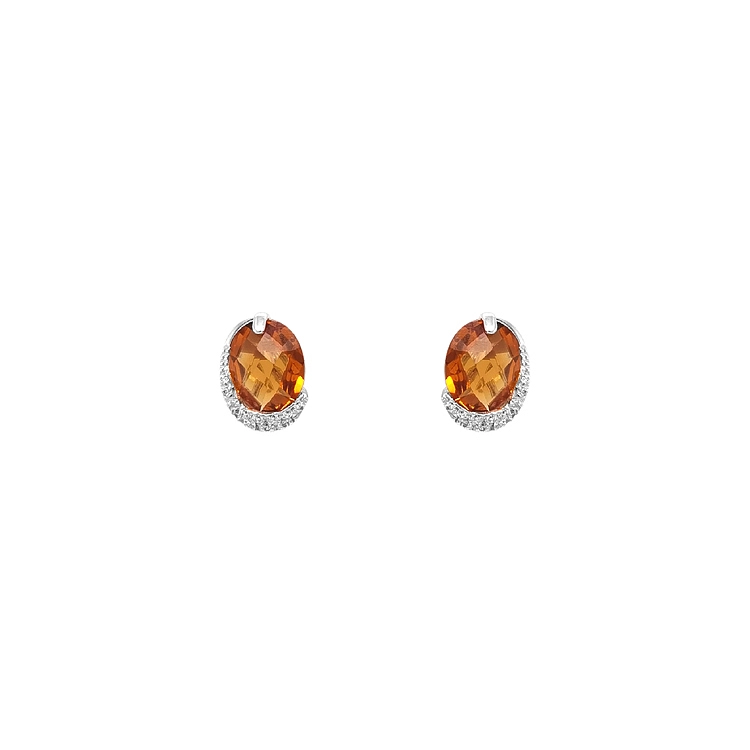 Gold-Ohrringe mit Zirkonen