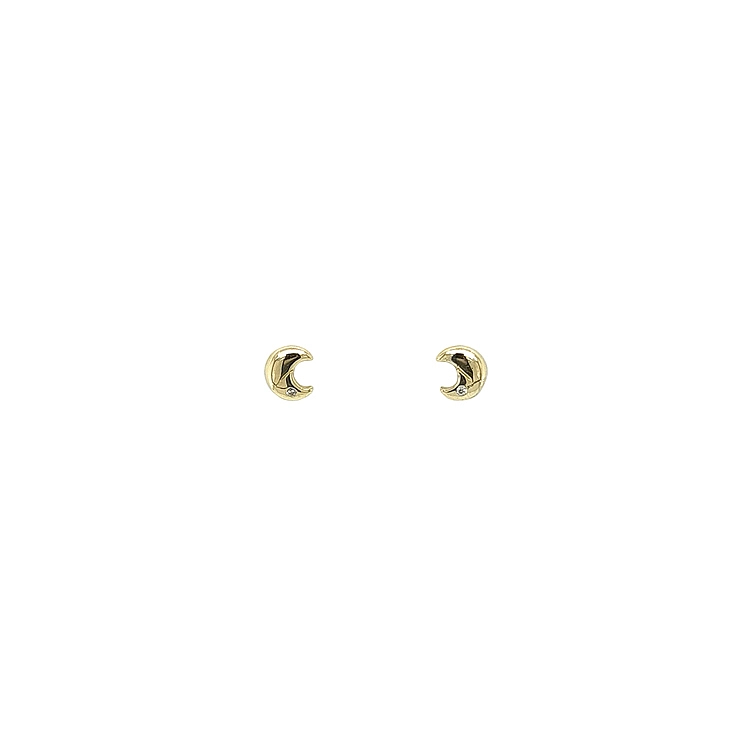 Gold-Pecek-Ohrringe Mond