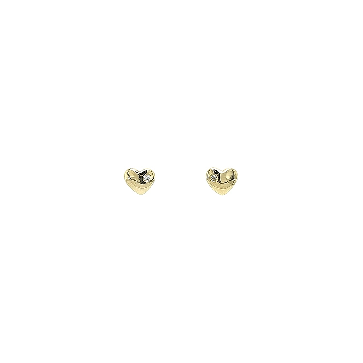 Ohrringe Herz aus Gold Pecky
