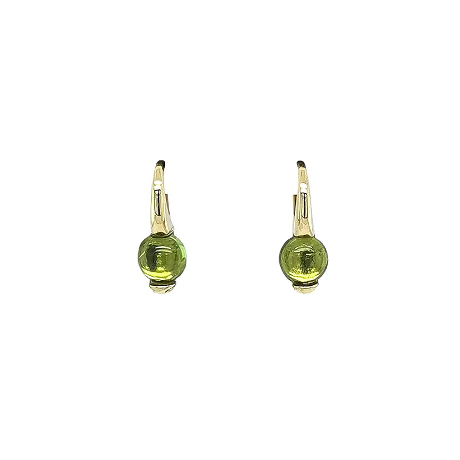Gold-Ohrringe mit Peridot