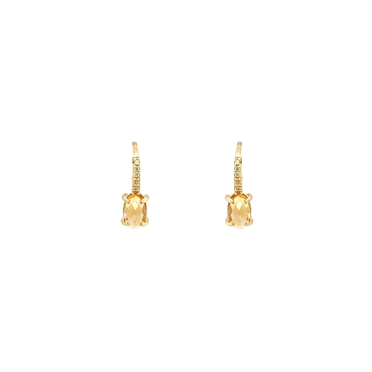 Gold-Ohrringe mit Zirkonen