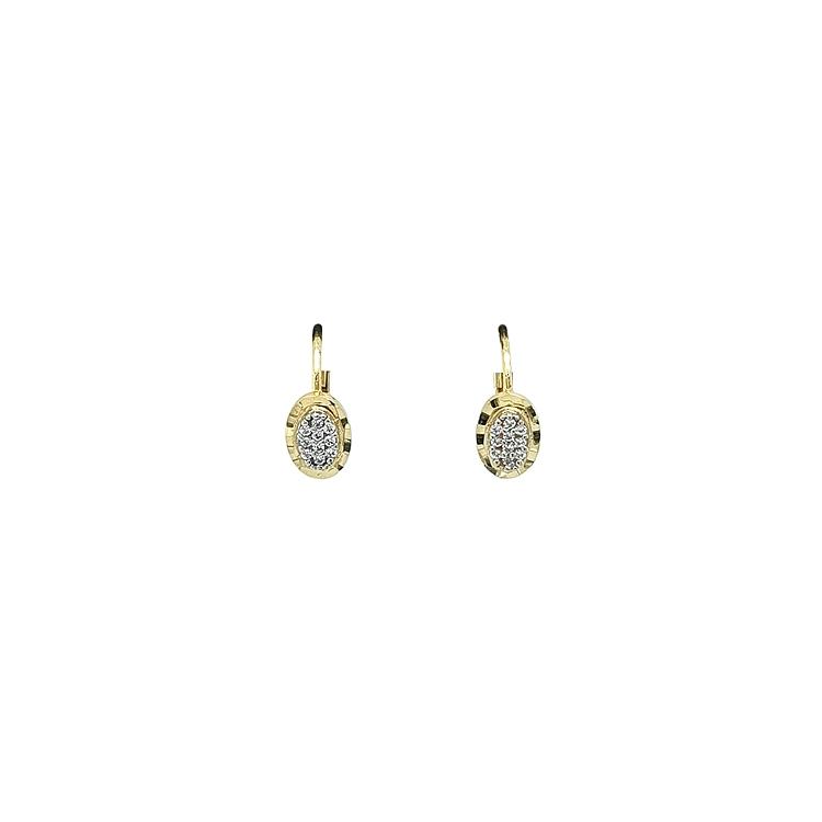 Gold-Ohrringe mit Zirkonen